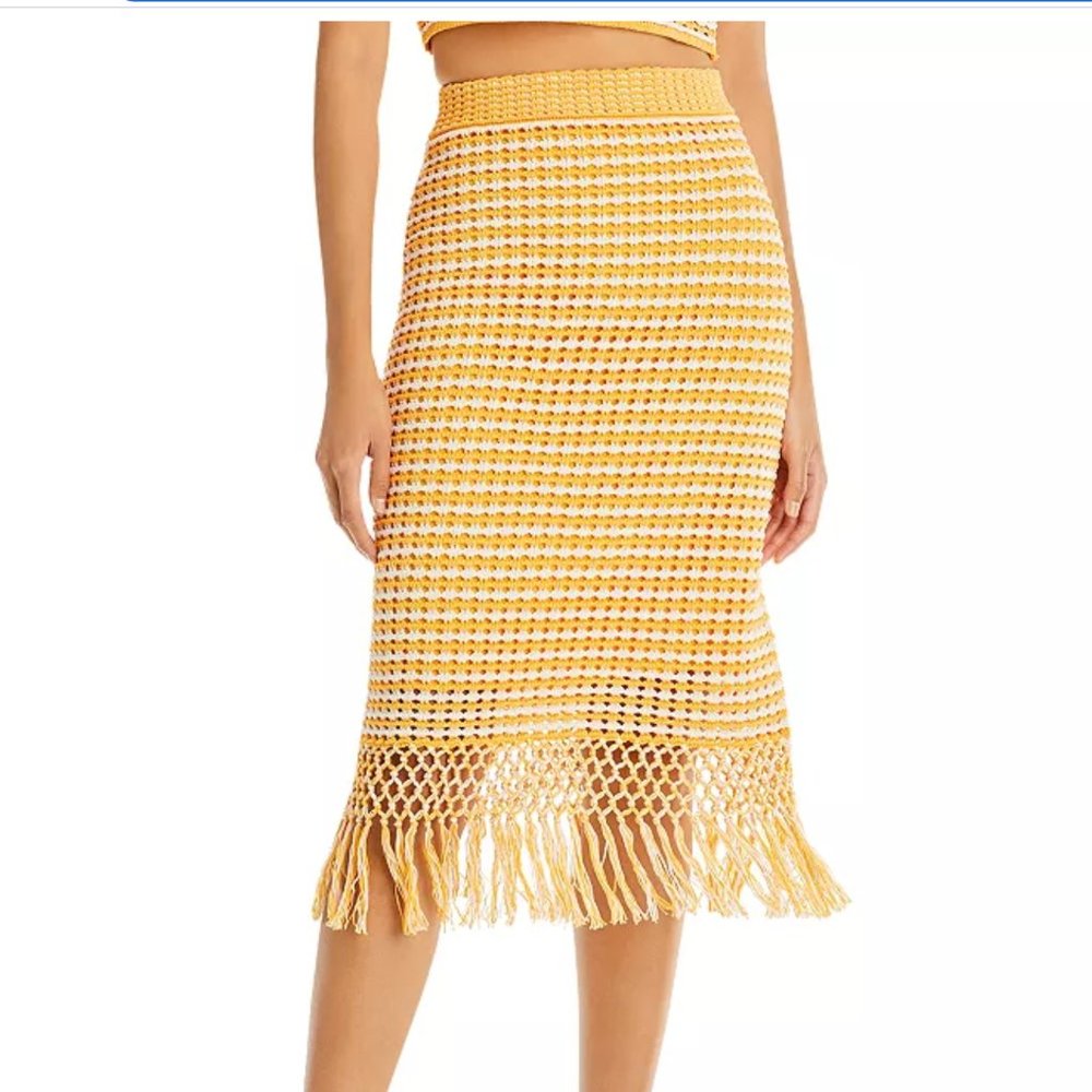 Derek Lam Emerie Fringe Skirt - NWT